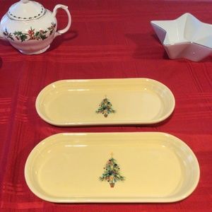 Set of Fiesta Christmas Trays